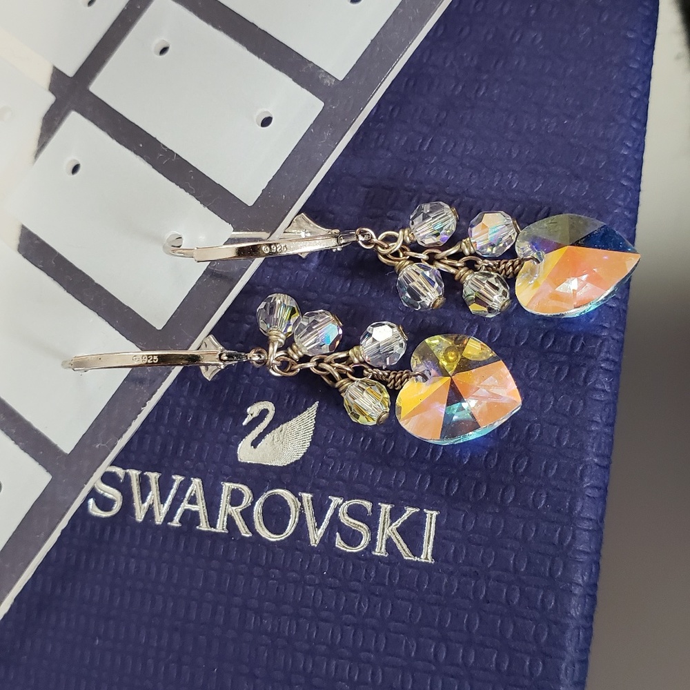 NEW! Swarovski Heart Dangle Drop Earrings - Mother's Day Anniversary Gift - Picture 5 of 16